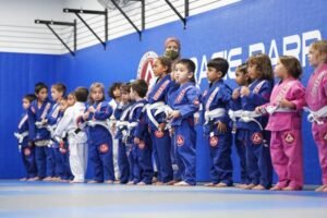 Structured youth BJJ classes (Ages 6–17) at Gracie Barra River Oaks | Phone: +1 (281) 974-2544
